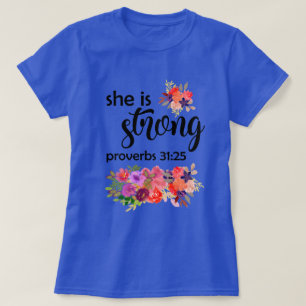 Camiseta Colorido Bouquet floral   Ella Es Fuerte