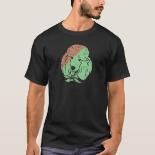 Camiseta Colorido caniche arte Mascota animal propietario d