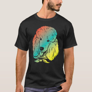 Camiseta Colorido caniche arte Mascota animal propietario d