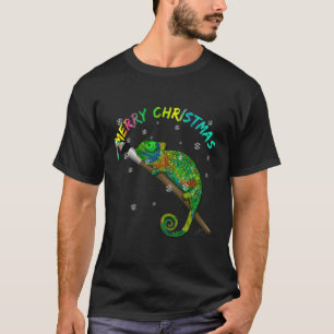 Camiseta Colorido Chameleon Para Navidades