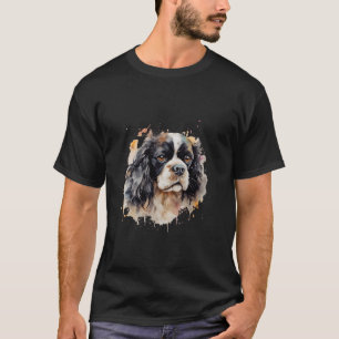 Camiseta Colorido Chavalier King Charles Spaniel Watercolor