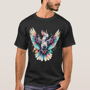 Camiseta Colorido Cockatoo Parrot Ave Ave Amante
