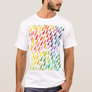 Camiseta Colorido conjunto de salpicaduras de acuarela