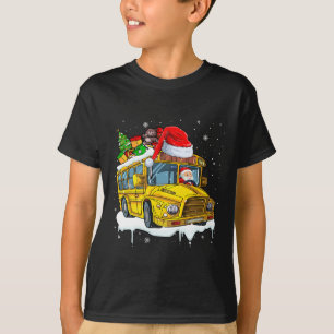 Camiseta Colorido Costu del árbol de navidad de la escuela 