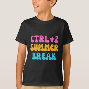 Camiseta Colorido ctrl+z vacaciones de verano - de vuelta a