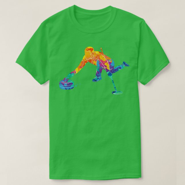 Camiseta Colorido curling Man (Diseño del anverso)