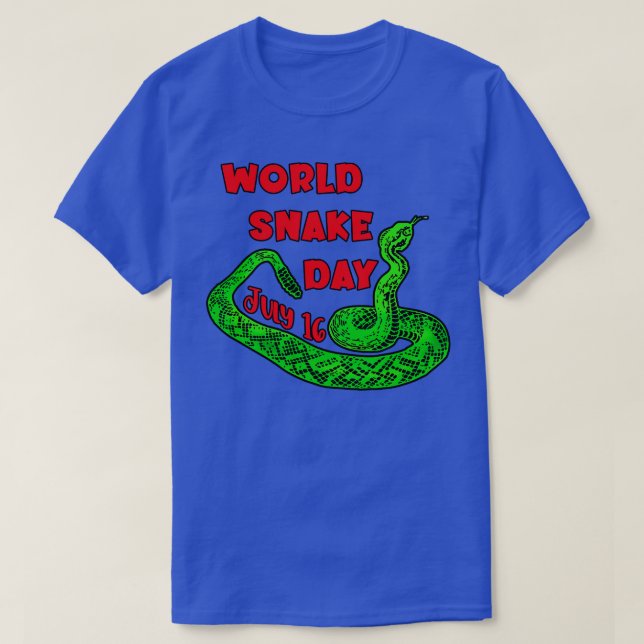 CAMISETA COLORIDO DÍA MUNDIAL DEL SNAKE JULIO (Diseño del anverso)
