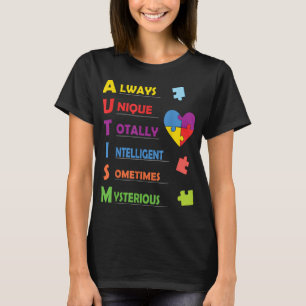 Camiseta Colorido diseño de ASD para los orgullosos padres 