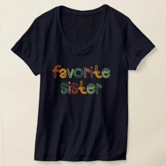 Camiseta Colorido diseño favorito de hermana para hermanos 