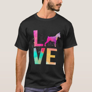 Camiseta Colorido Doberman Pinscher Dog Mom Doberman Pinsch