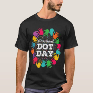 Camiseta Colorido Dot Hand International Dot Day Happy Dot