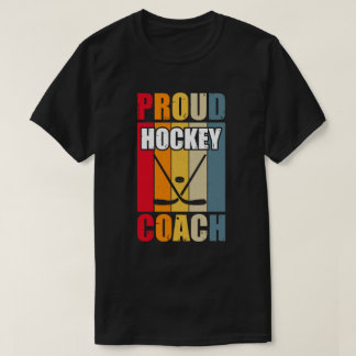 Camiseta Colorido entrenador de hockey orgulloso