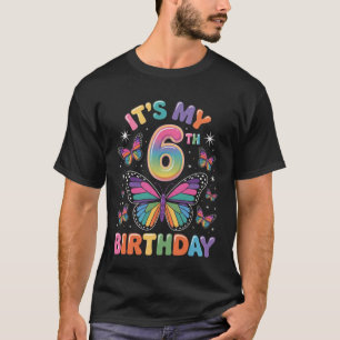 Camiseta Colorido Es Mi Cumpleaños Número 6 Regalos De Mari