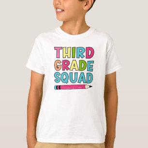 Camiseta Colorido Escuadrón De Tercer Grado - De vuelta a l