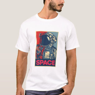 Camiseta Colorido espacio astronauta moderno