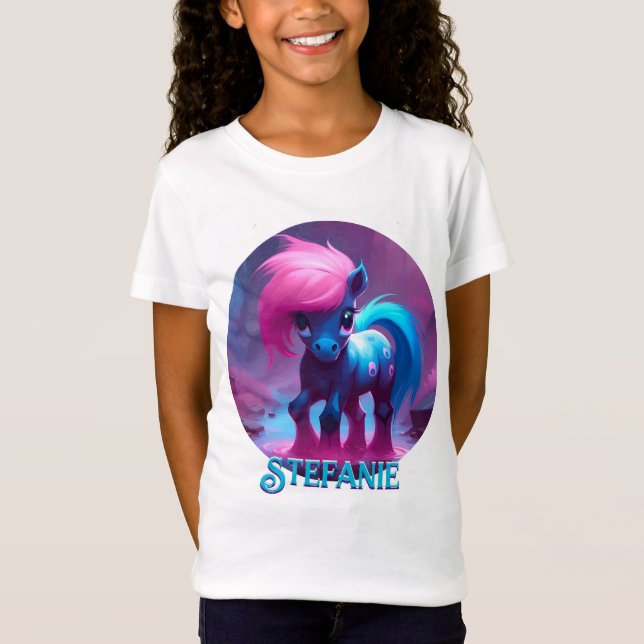 Camiseta Colorido espíritu personalizado Pony 4 Kid's (Anverso)