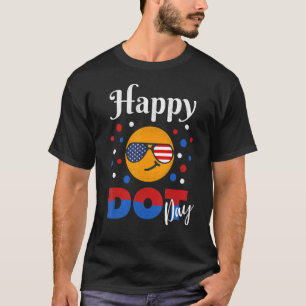 Camiseta Colorido feliz Día del Punto Polka Juventud