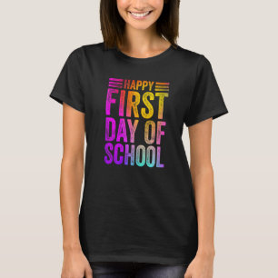 Camiseta Colorido Feliz Primer Día Del Estudiante De Maestr
