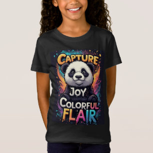 Camiseta Colorido Flair: Panda Adorable