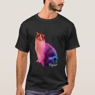 Camiseta Colorido Gato Ragdoll Gato Gracioso Gatito Gatito