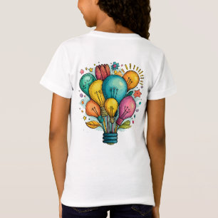 Camiseta Colorido globo aerostático Lightbulb T-Shirt - Cre