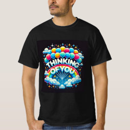 Camiseta Colorido globo arcoiris pensando en tus hombres