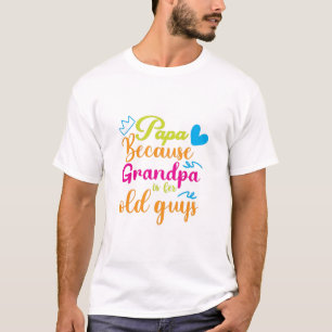 Camiseta Colorido gráfico de 'I Love You Daddy' con un bigo