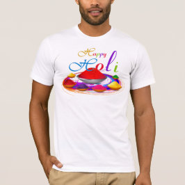 Camiseta Colorido Happy Holi Powders Paint Swirl