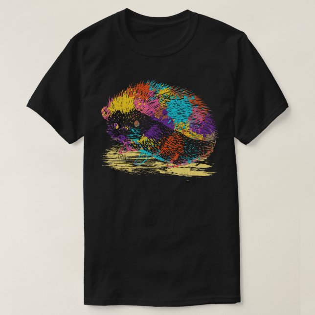 Camiseta Colorido Hedgehog (Diseño del anverso)