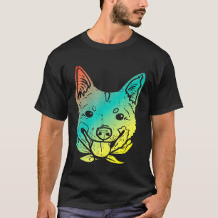 Camiseta Colorido Heeler Guay Blue Red Australian Cattle Do