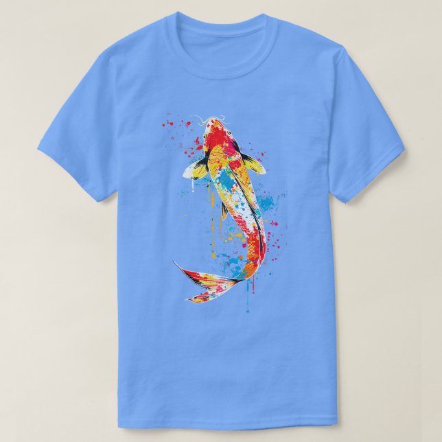 Camiseta Colorido Koi Fish (Diseño del anverso)
