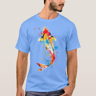 Camiseta Colorido Koi Fish