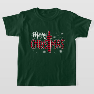 Camiseta Colorido Merry Christmas Text Art Design