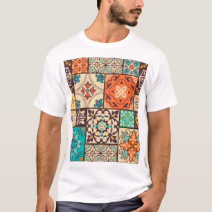 Camiseta Colorido mosaico islámico: mosaico vintage.