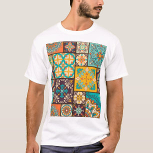 Camiseta Colorido mosaico islámico sin problemas