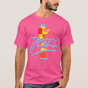 Camiseta Colorido músico de trompeta de jazz