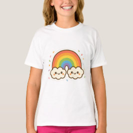 Camiseta Colorido orgullo arcoiris de Kawaii