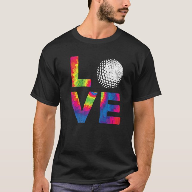 Camiseta Colorido orgullo de golf arcoiris (Anverso)