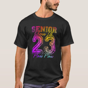 Camiseta Colorido Orgulloso PawPaw Cute Heart Graduate Seni