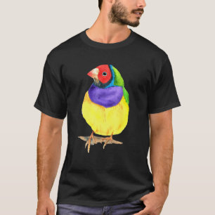 Camiseta Colorido pájaro acuático de finca gouldiana