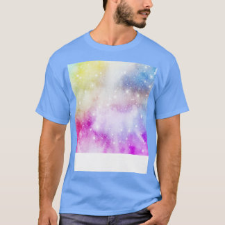 Camiseta Colorido patrón de galaxia arco iris