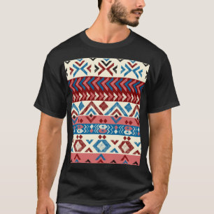 Camiseta Colorido patrón tribal dibujado a mano