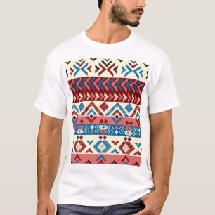 Camiseta Colorido patrón tribal dibujado a mano