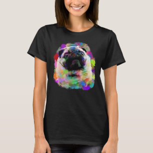 Camiseta Colorido Perro Artístico Pitbull Terrier Puppy Spl