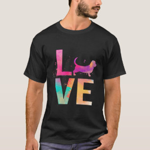Camiseta Colorido perro perro de la perrera de Basset Regal
