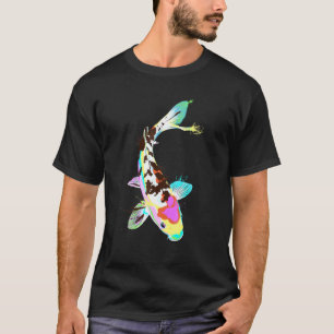 Camiseta Colorido pez japonés espalés Koi Carp