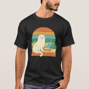 Camiseta Colorido Plan de riego de gatos realistas para gat