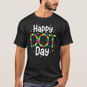 Camiseta Colorido Polka Dot Happy Dot Day niños chicas