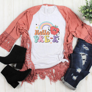 Camiseta Colorido profesor de preescolar Hello Pre K