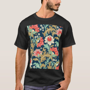 Camiseta Colorido pueblo floral: mano dibujada